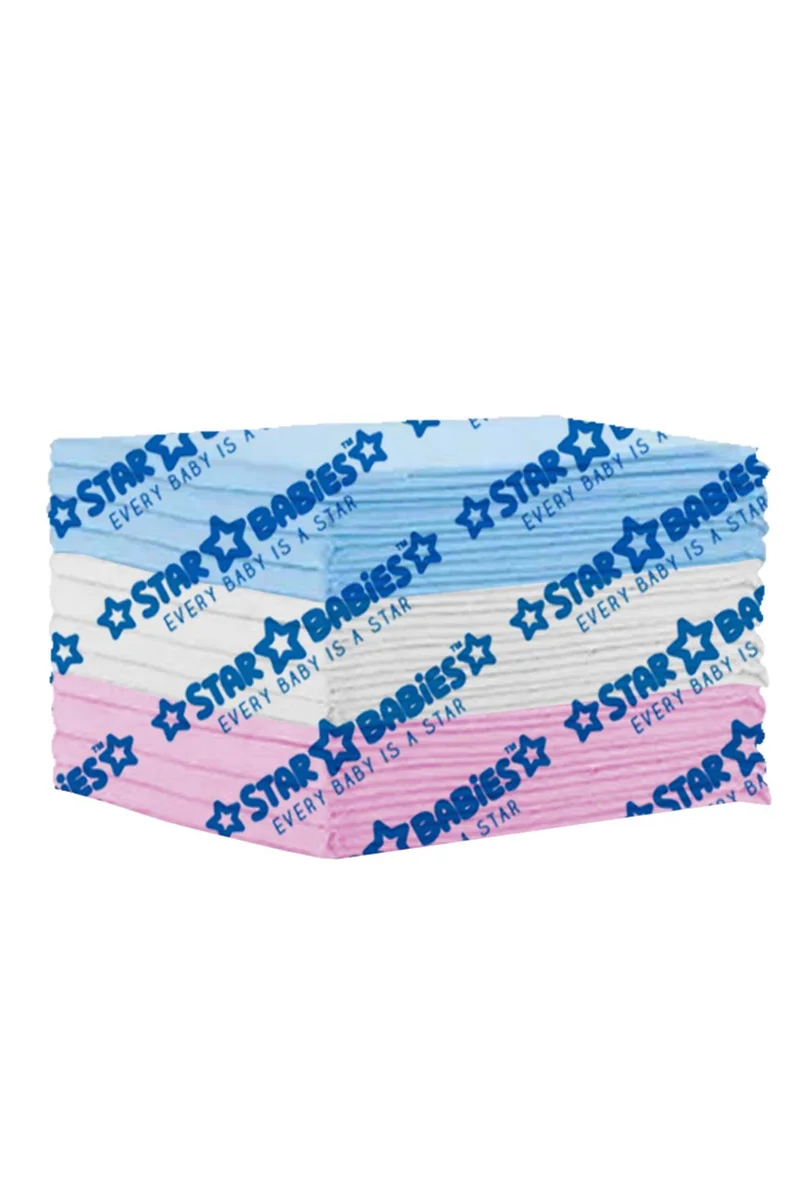 ستار بيبيز Star Babies - Disposable Changing Mats - 45 x 60 cm - 12pcs - Rainbow