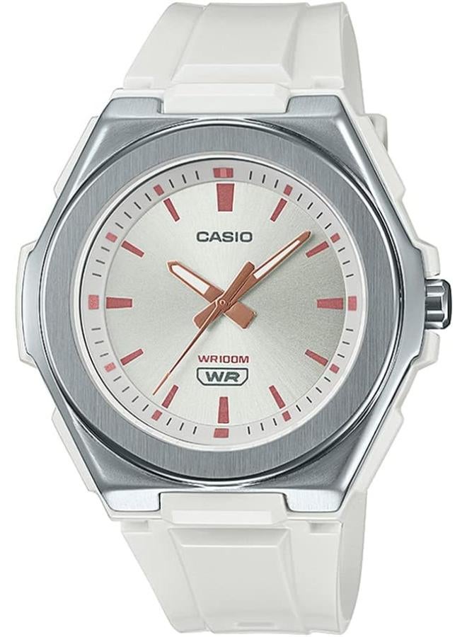 Casio Watch for Women LWA-300H-7EVDF Analog Resin Band White - Image 1