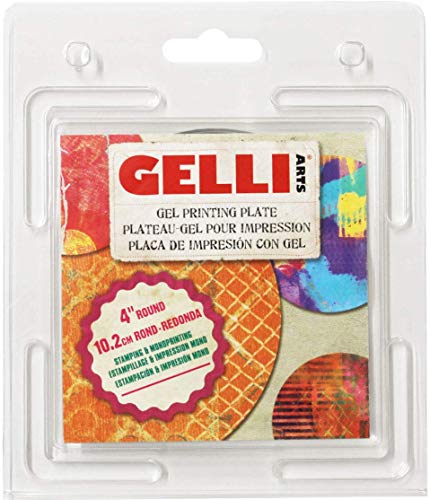 Gelli Arts 4" Round Gel Printing Plate - Image 1
