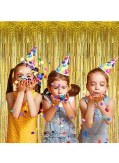 Generic 3.2ft x 6.6ft  Metallic Tinsel Foil Fringe Curtains Photo Booth Props for Birthday Wedding Engagement Bridal Shower Baby Shower Bachelorette Holiday Celebration Party Decorations  - Image 5
