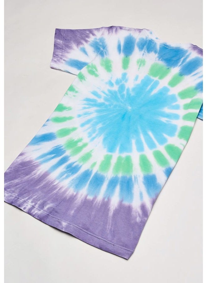 Liquid Blue Men's Pink Floyd Dark Side Oil Paint Tie Dye Short Sleeve T-Shirt - multi - XXL - Image 4