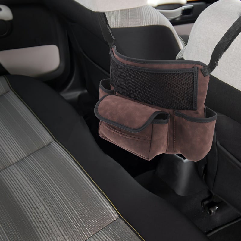 Car Purse Holder Between Seats Car Storage Organizer Front Seat Handbag Holder For Car - Image 3