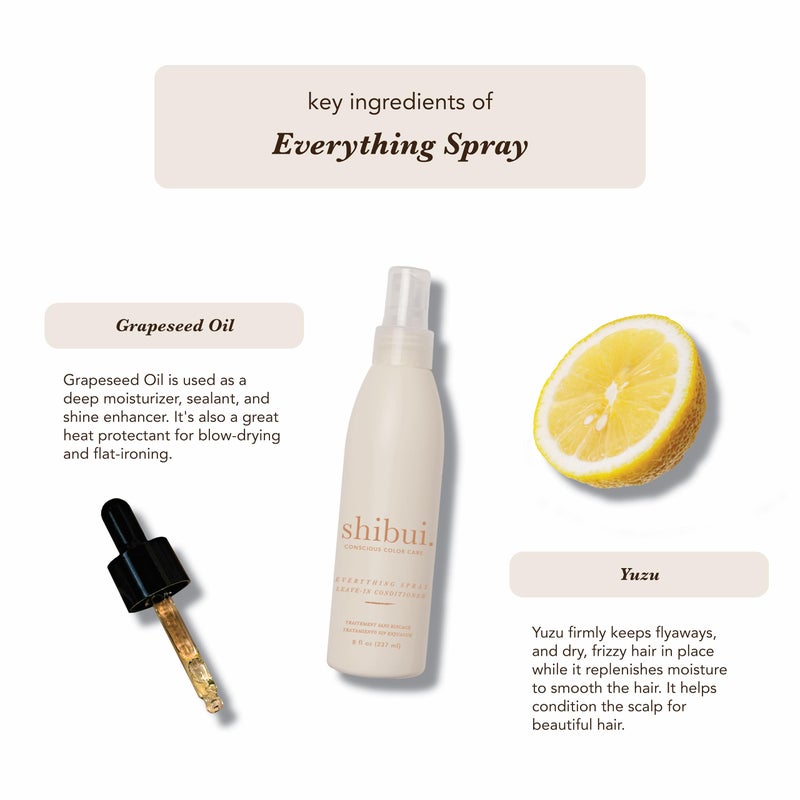 Shibui Everything Spray, Color Protecting Leave-in Treatment, Detangles & Fights Frizz, for Fine to Medium Hair, Vegan & Sulfate-Free, 8 Fl Oz - Image 3