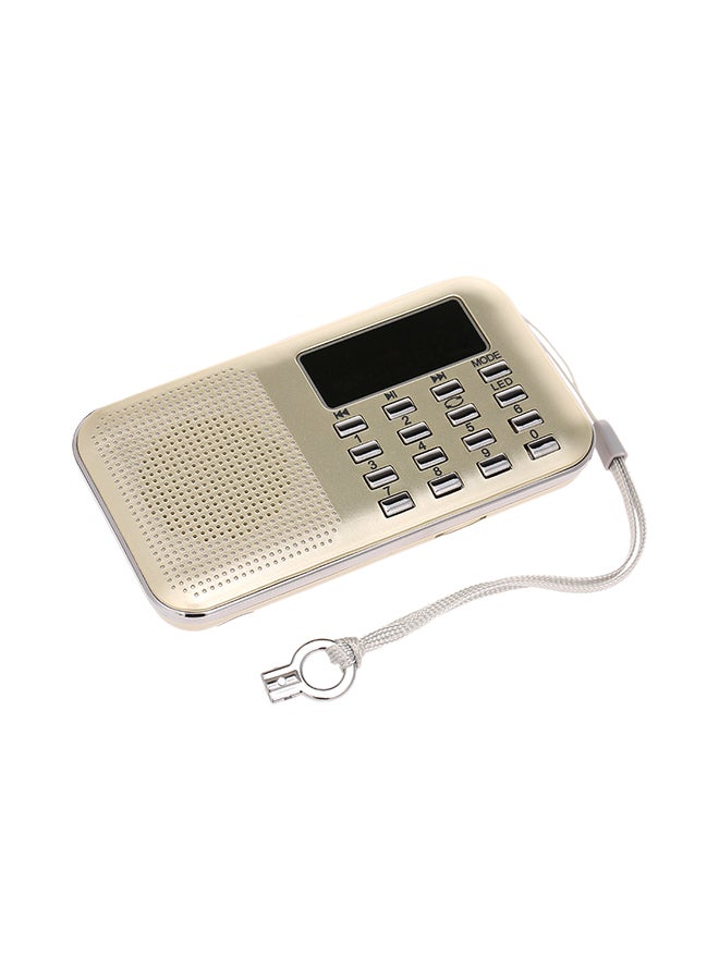 Mini FM Digital Radio V429 Gold - Image 3