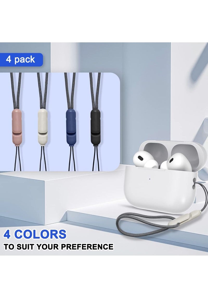 Excefore - Lanyard Compatible with AirPods Pro 2, 2023 New Wireless Bluetooth Headphones Anti-Lost Lanyard Earbuds Cover Braided Rope (4 Pcs Set) - Image 1