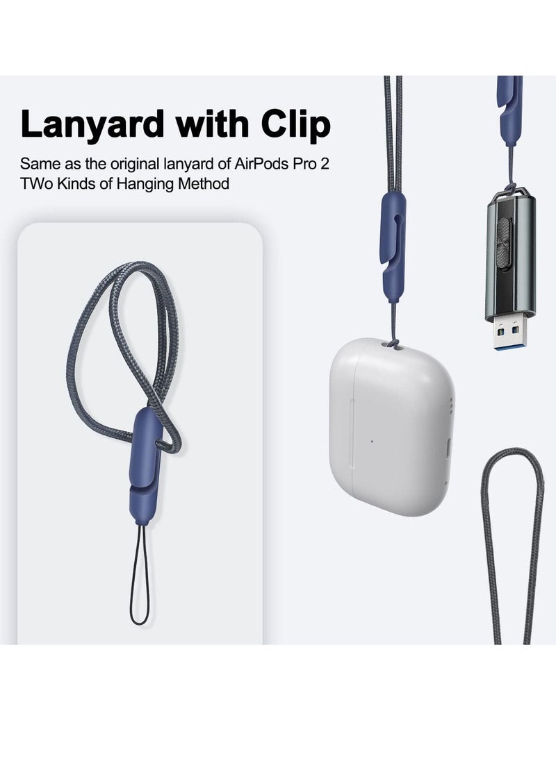 Excefore - Lanyard Compatible with AirPods Pro 2, 2023 New Wireless Bluetooth Headphones Anti-Lost Lanyard Earbuds Cover Braided Rope (4 Pcs Set) - Image 1