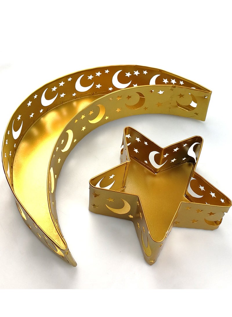 Furtey Ramadan Metal Tray - Islamic Home Decor with Arabic Calligraphy, Hand-Engraved Rust-Free Iron Tray for Iftar/Gahwa, Eid Tableware & Gift Storage Box (SASO Certified) - Image 4