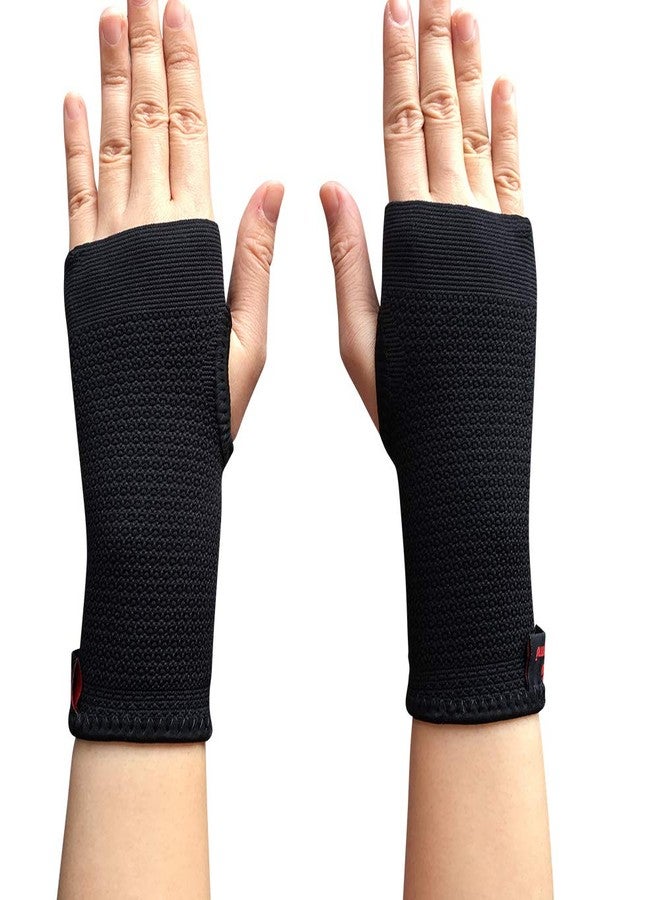 Kuangmi Compression Wrist Support Sleeve Palm Hand Brace Carpal Tunnel (Medium (Pack of 2)) - Image 1