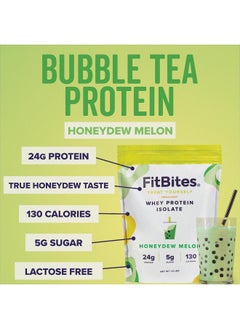 Fitbites Boba Tea Protein Whey Protein Isolate (Honeydew Melon), 5.9G Bcaas, Gluten Free, Low Sugar, Bubble Tea Protein Powder - pzsku/Z81211F13DE9E3ED97BF2Z/45/_/1728311545/7a81c6db-e8d8-4b1d-8c7f-26208d95bc4f