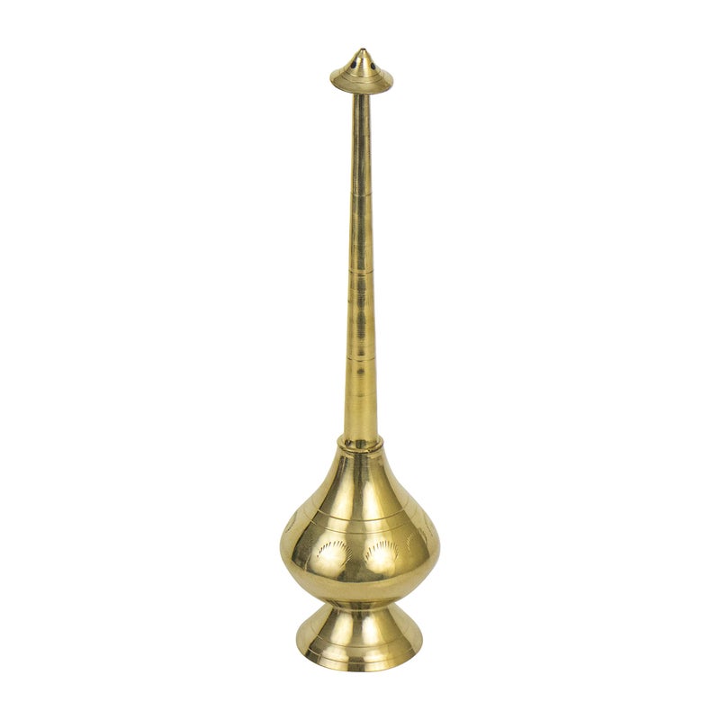 Spillbox Brass Sprinkler Bottle for Holy Water, Gangajal and Perfume Gulab Pash Rose Water Paneer Sombu – (large, 11 Inch) - Image 5