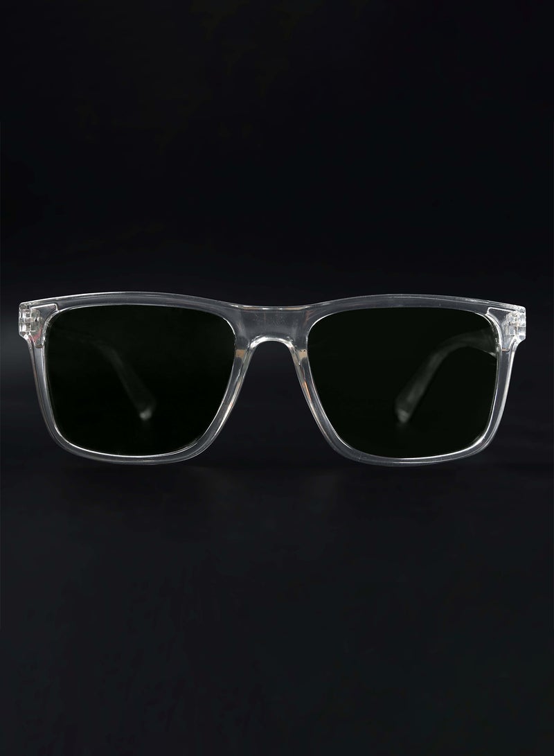 Woggles Auralite Transparent Polarized Square Sunglasses  - Image 2