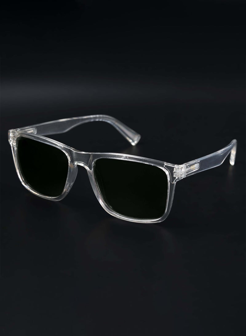Woggles Auralite Transparent Polarized Square Sunglasses  - Image 1