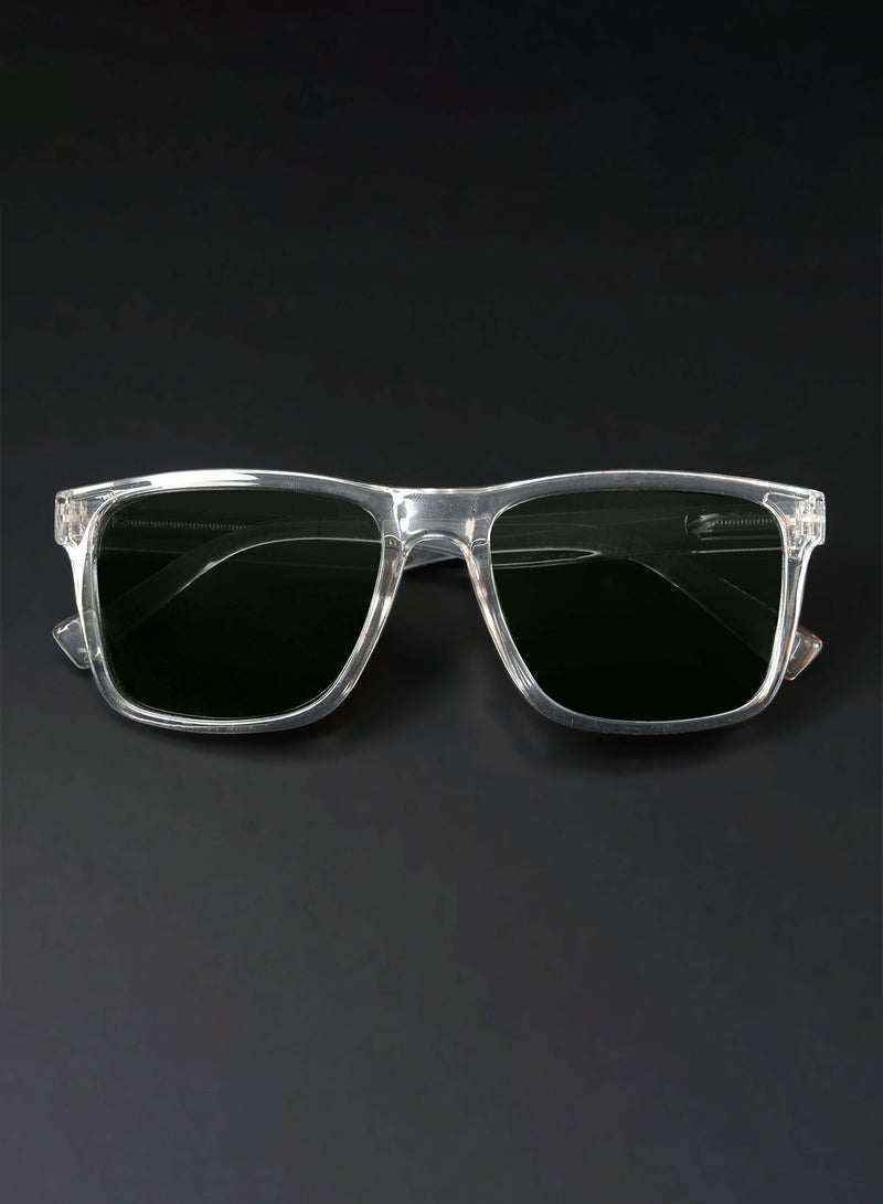 Woggles Auralite Transparent Polarized Square Sunglasses  - Image 3