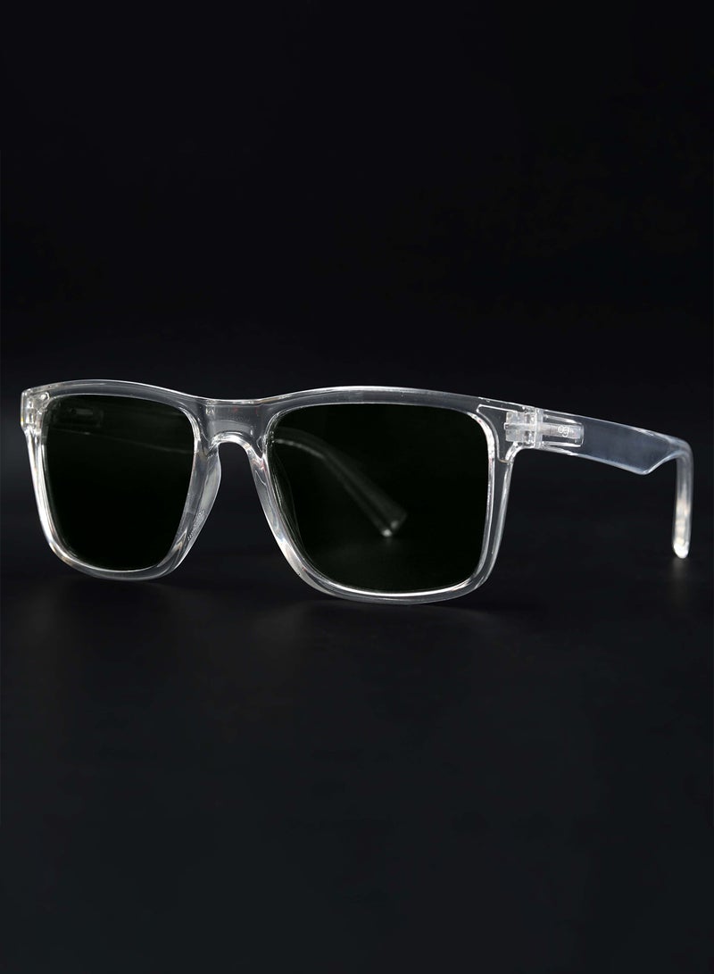 Woggles Auralite Transparent Polarized Square Sunglasses  - Image 5