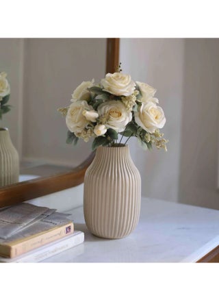 Basma Poplar Vase - 30cm - Handmade - Suitable for wooden shelves, dining rooms, and buffets - Poplar Vase is a sophisticated addition to your home, combining elegance and simplicity. - pzsku/Z812124EB6A1DDD7434D2Z/45/1750458974/b67900c3-9d5c-4e5c-96fd-9fc22df7ef69
