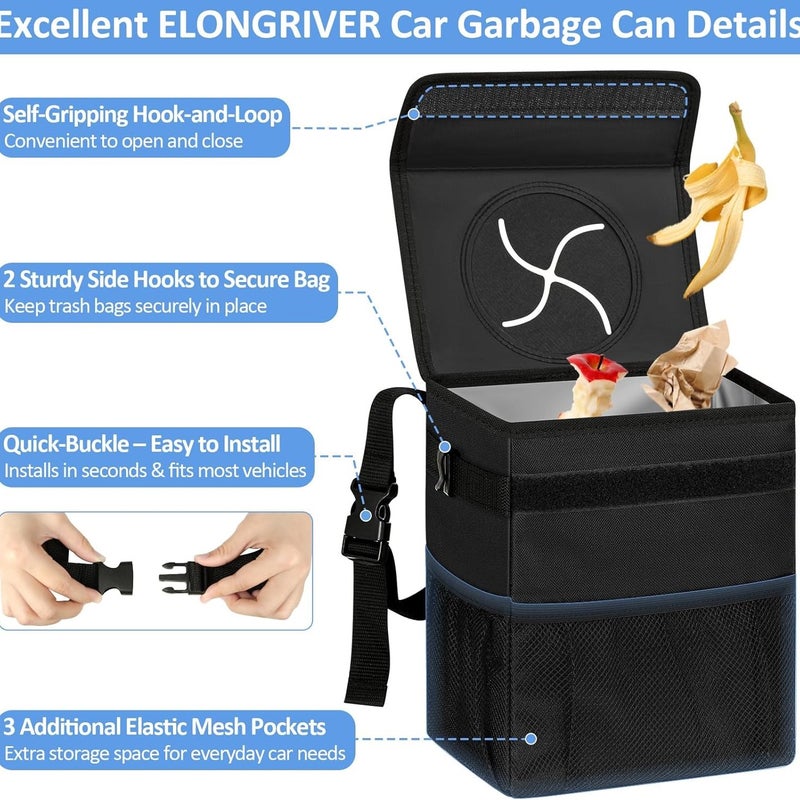 Car Trash Bin Hanging Storage Bag - Image 4