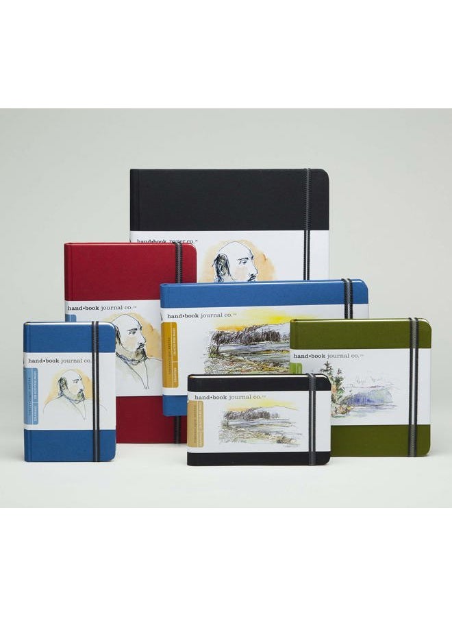 Speedball Travelogue Drawing Book, Square 5-1/2 x 5-1/2, Ivory Black Artist Journal - Image 4