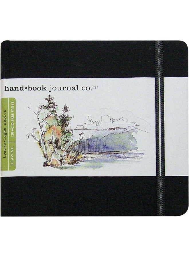 Speedball Travelogue Drawing Book, Square 5-1/2 x 5-1/2, Ivory Black Artist Journal - Image 3