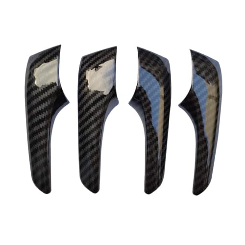 ruihe 4pc Carbon Fiber Color Inner Door Open Handle Cover Trim Fit for Highlander Camry RAV4 Hilux - Image 2