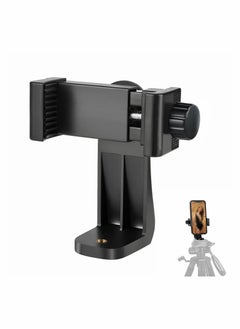 Phone Tripod Mount Adapter, Universal Tripod Cell Phone Holder, Fits Any Smartphone, 1/4" Standard Screw, Rotating Vertical and Horizontal, Compatible with Selfie Stick, Monopod