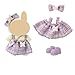 Ezcora Doll Car Seat 2 Outfit Set No Dolls Car Seat for 1017cm Dolls with Vent Clip Seat Stand Doll Clothes with Shoes Cute and Functional Accessories Set - Image 4