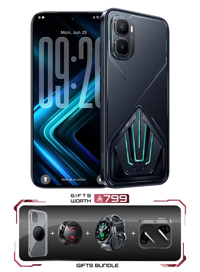 Infinix GT 50 Pro Dual SIM  Black Abyss 12GB 256GB 5G With Magsafe case GT Watch 5 Pro and GTbuds 5 - KSA Version - Image 1