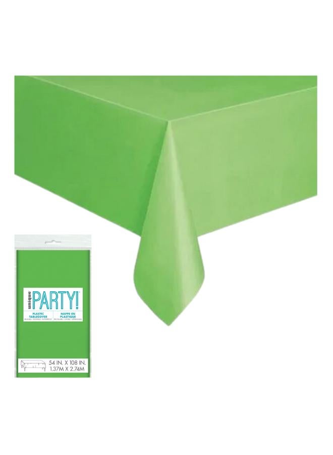 Unique غطاء طاولة بلاستيكي باللون الأخضر الليموني - Image 1