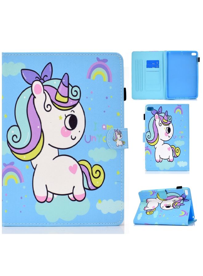 HuHa Case Cover Painted Pattern TPU Horizontal Flip Leather Protective Case For iPad mini /mini 2/mini 3/mini 4 Rainbow Unicorn 