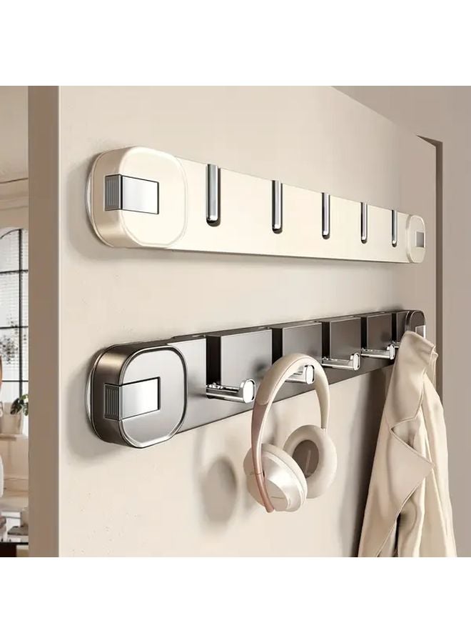 Modern Wall Mounted Suction Cup Hook Rack Gray Foldable Storage Box No Drilling - Image 2