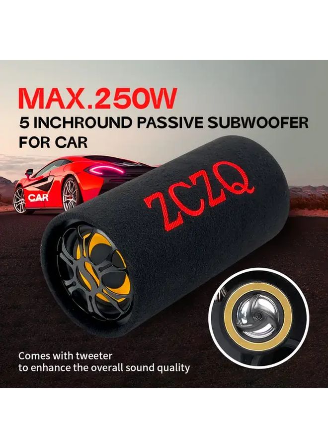 5 بوصة ساب ووفر سلبي 250 واط أقصى طاقة حوض مطاطي جهير صوت محسّن جودة الصوت - Image 2