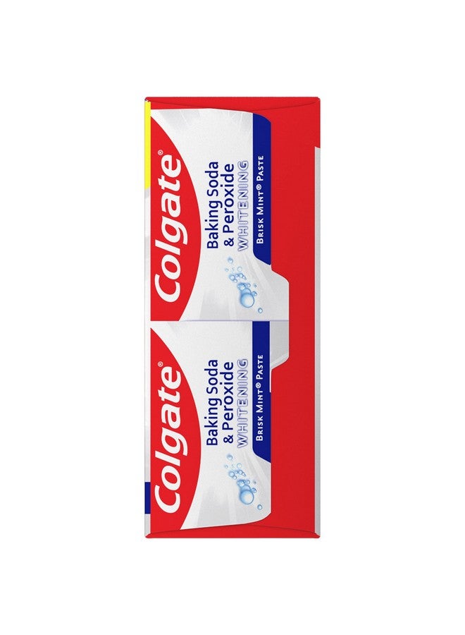 كولجيت معجون أسنان كولجيت بصودا الخبز والبيروكسيد - يُبيض الأسنان، يُحارب التسوس، ويُزيل البقع، بنكهة النعناع المنعش، 6 أونصات (عبوة من قطعتين) - Image 4