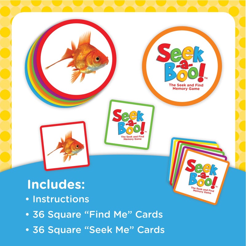 MindWare Seek-a-Boo Seek and Find Memory Game and Toddler Flash Cards Matching Game - Image 2