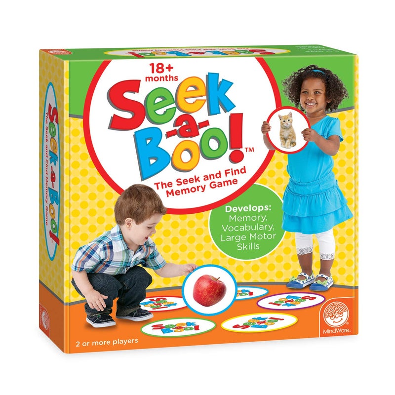 MindWare Seek-a-Boo Seek and Find Memory Game and Toddler Flash Cards Matching Game - Image 1
