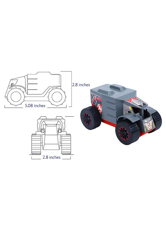 Marvel Skoodle Pull Back Mightiest Truck Thor – Toy Vehicle for Kids Ages 3+ - Image 1