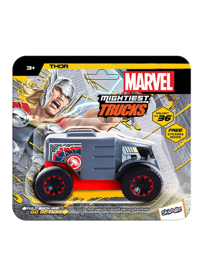 Marvel Skoodle Pull Back Mightiest Truck Thor – Toy Vehicle for Kids Ages 3+ - Image 2