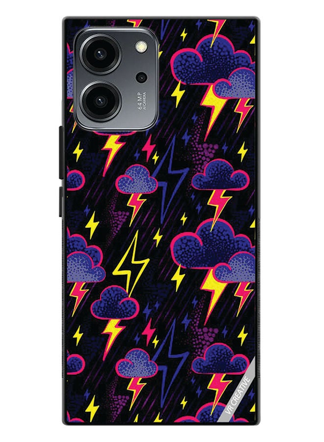 VR CREATIVE Protective Case Cover For Honor 80 SE Lightening Design Multicolour - Image 1