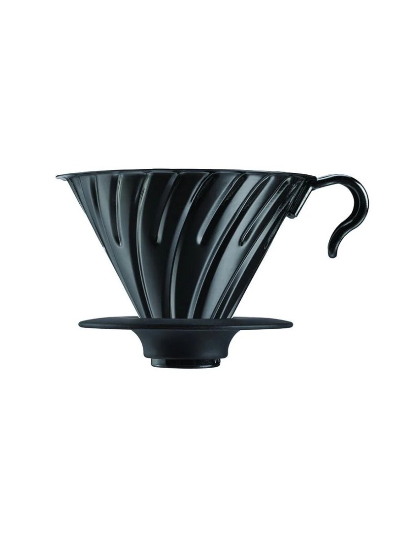 Hario Metal V60 Coffee Dripper 02, Matte Black - Image 1