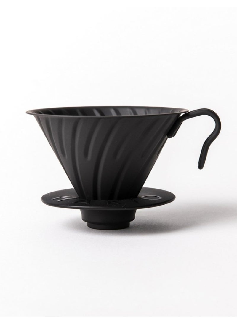 Hario Metal V60 Coffee Dripper 02, Matte Black - Image 3