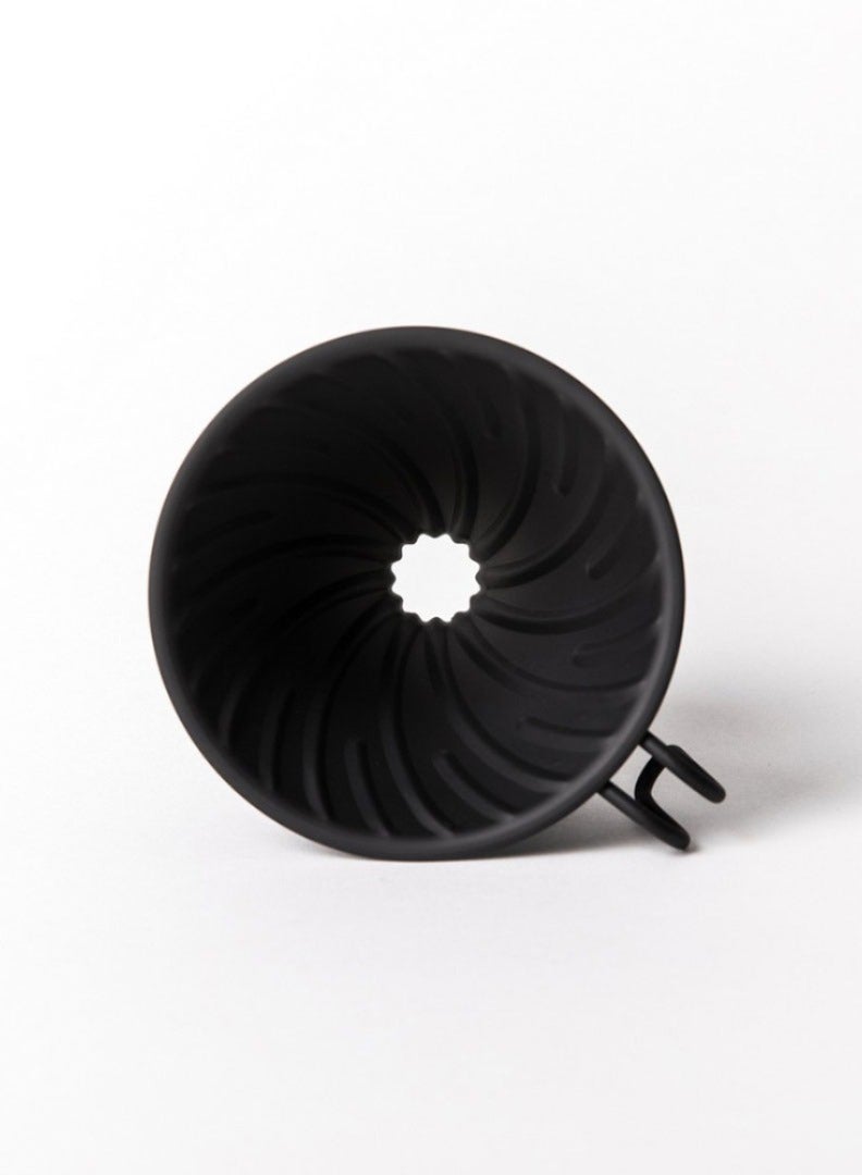 Hario Metal V60 Coffee Dripper 02, Matte Black - Image 5