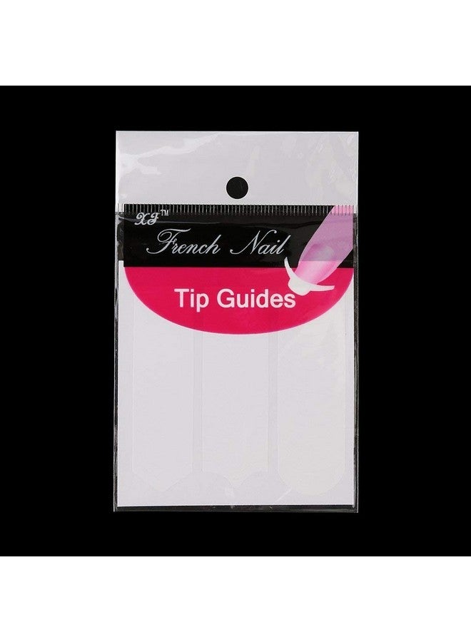 Gold Max Plastic French Manicure Nail Art Tips Sticker Stencil 3 Style, White (Pack of 10 Sheets) - Image 5