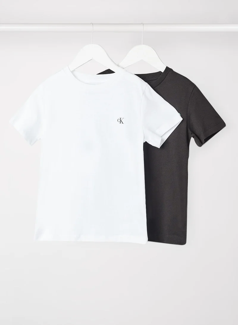 Boys Logo Print T-Shirt (Pack of 2)