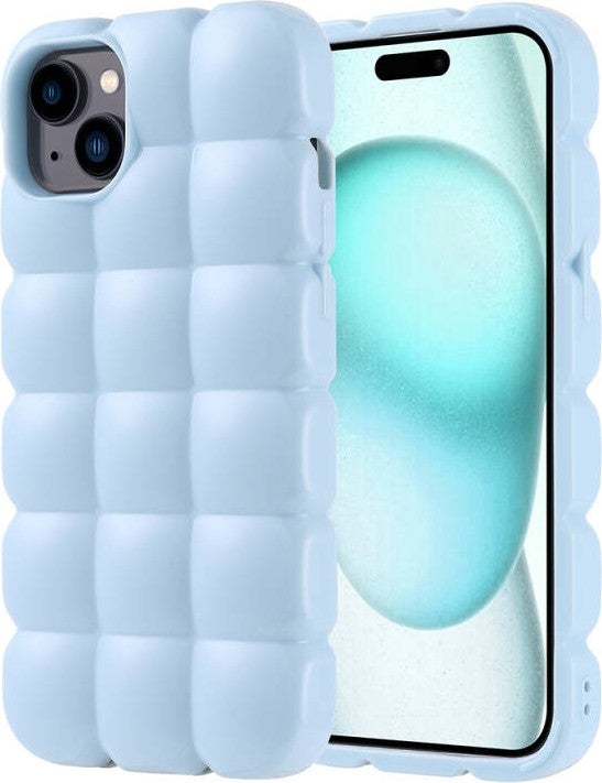 FUJİMAX FUJIMAX Apple iPhone 13 Case Shiny Flexible Silicone Zore Dom Dom Cover 