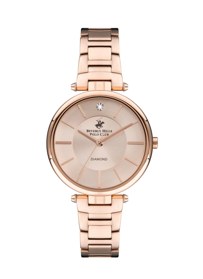 BEVERLY HILLS POLO CLUB BEVERLY HILLS POLO CLUB Women's Analog Rose Gold Dial Watch - BP3294X.410