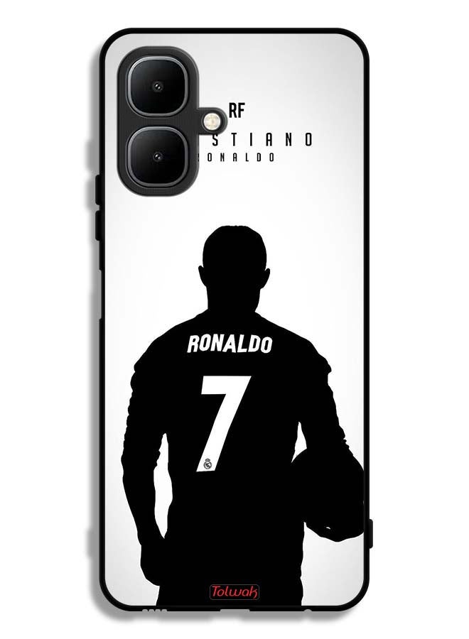 Tolwak Tecno Pop 10 Protective Case Cover Cristiano Ronaldo Mask
