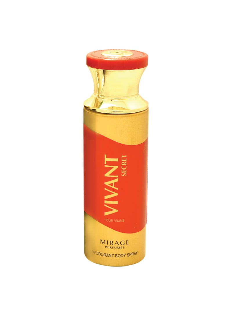 Mirage VIVANT SECRET for women, deodorant body spray, 200 ml