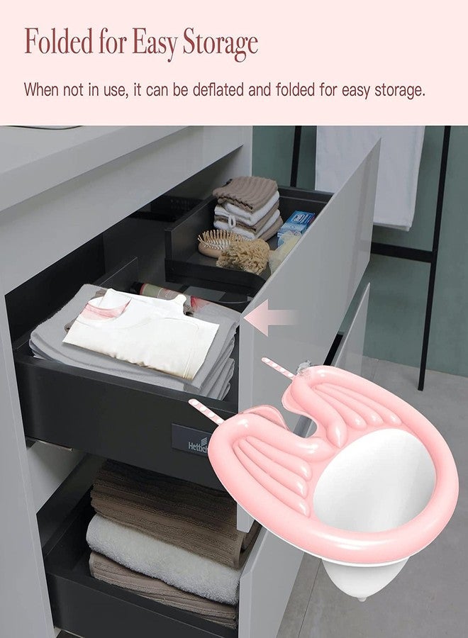 Ritmo حوض غسيل شعر محمول من ريتومو، مناسب للاستخدام بجانب السرير أو داخله، حوض شامبو خفيف الوزن لكبار السن، وذوي الاحتياجات الخاصة، والحوامل، والمصابين، والملازمين للفراش، وذوي الإعاقة، حوض غسيل شعر خفيف الوزن - Image 4