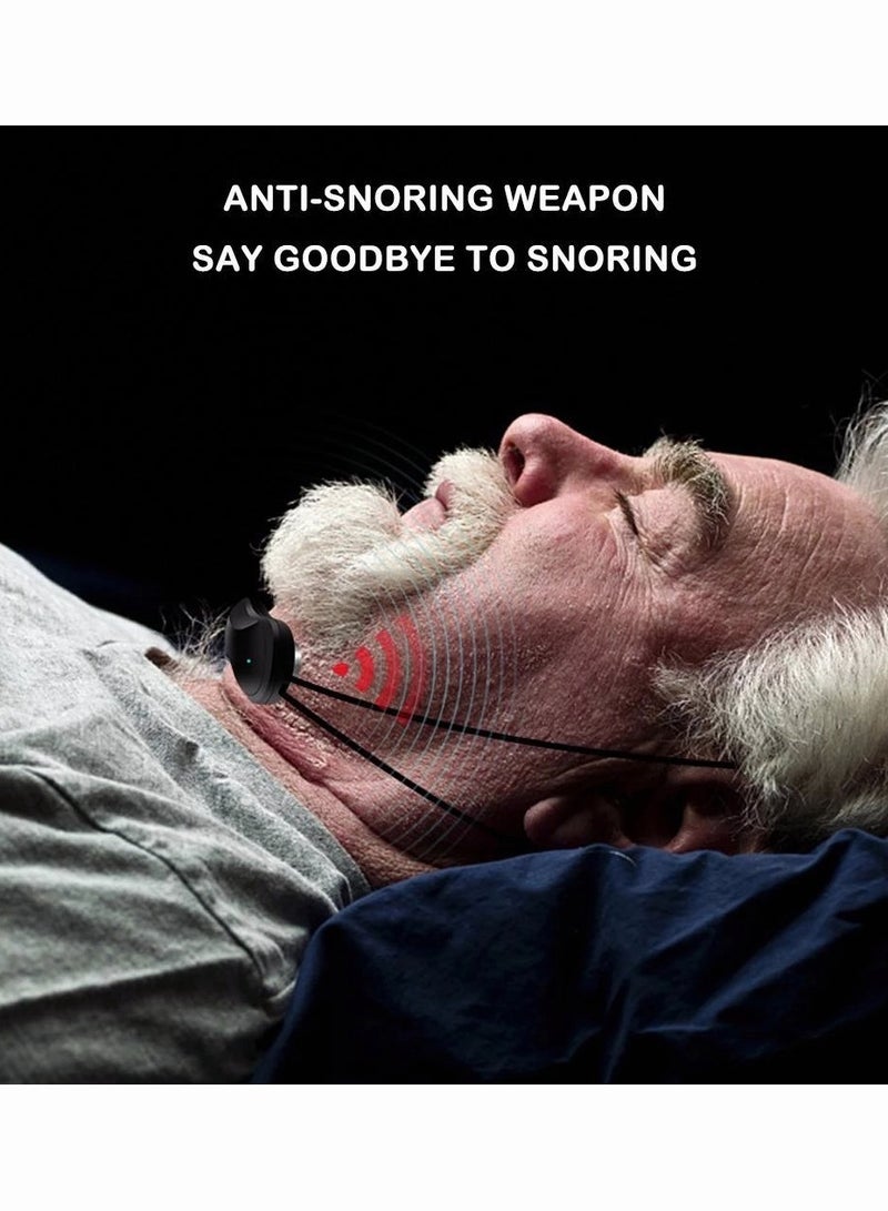 Suntown جهاز إيقاف الشخير الذكي، جهاز محمول يعمل بتقنية USB مع مساعدة نبضية، مع مستشعر صوت ذكي يعمل على صمت الشخير لتحسين جودة النوم، مساعدات تقليل الشخير - Image 5