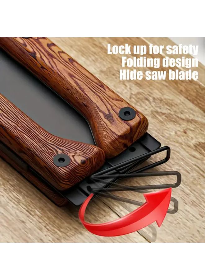 Double Sided Folding Hand Saw for Wood PVC Bamboo Cutting and Pruning - Image 5