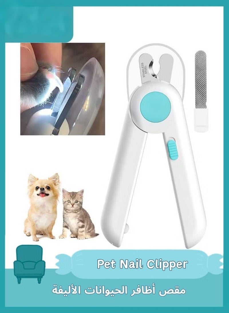 Pet Gravity قاطع أظافر القطط مع ضوء LED - أداة تهذيب الحيوانات الأليفة الاحترافية - Image 1