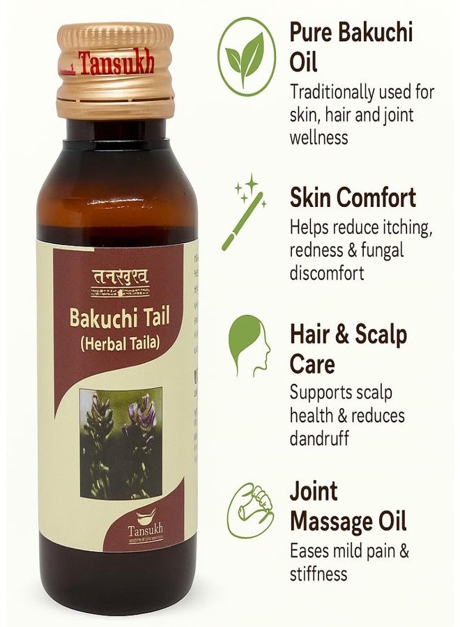 Tansukh Bakuchi Oil - 50ml | Herbal Taila for Skin Support Itching Redness Fungal Care | Useful for Scalp Health, Dandruff and Joint Massage Relief - Image 4